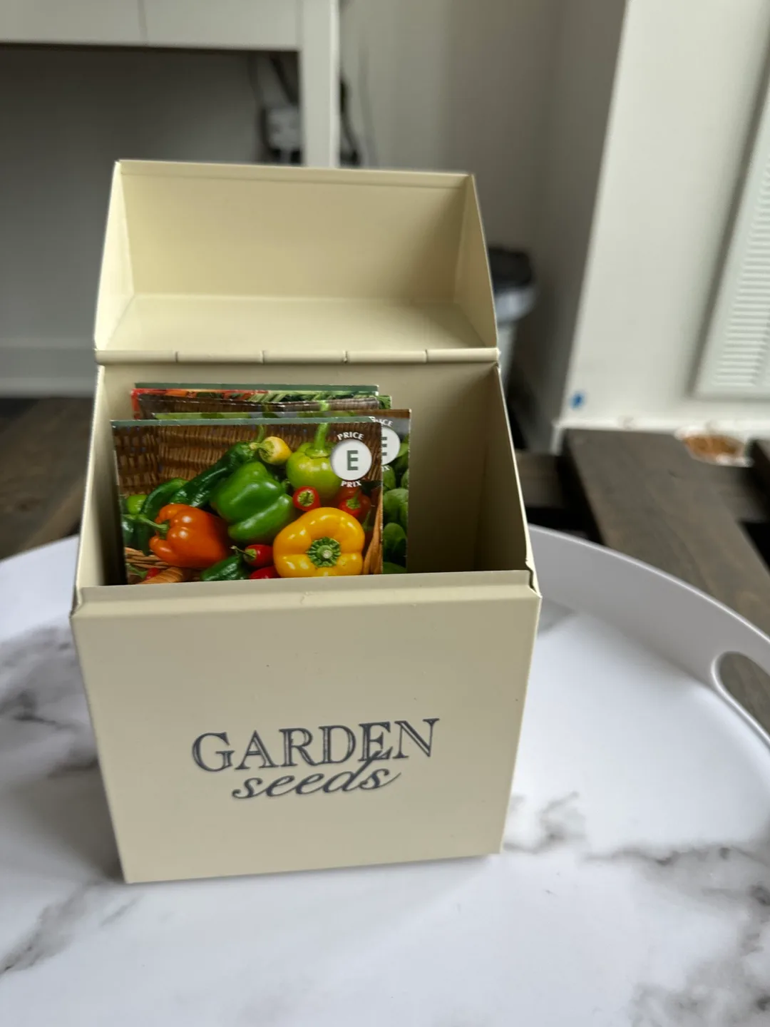 Metal Garden Seed Storage Box with Seeds💚 image indicator(5)