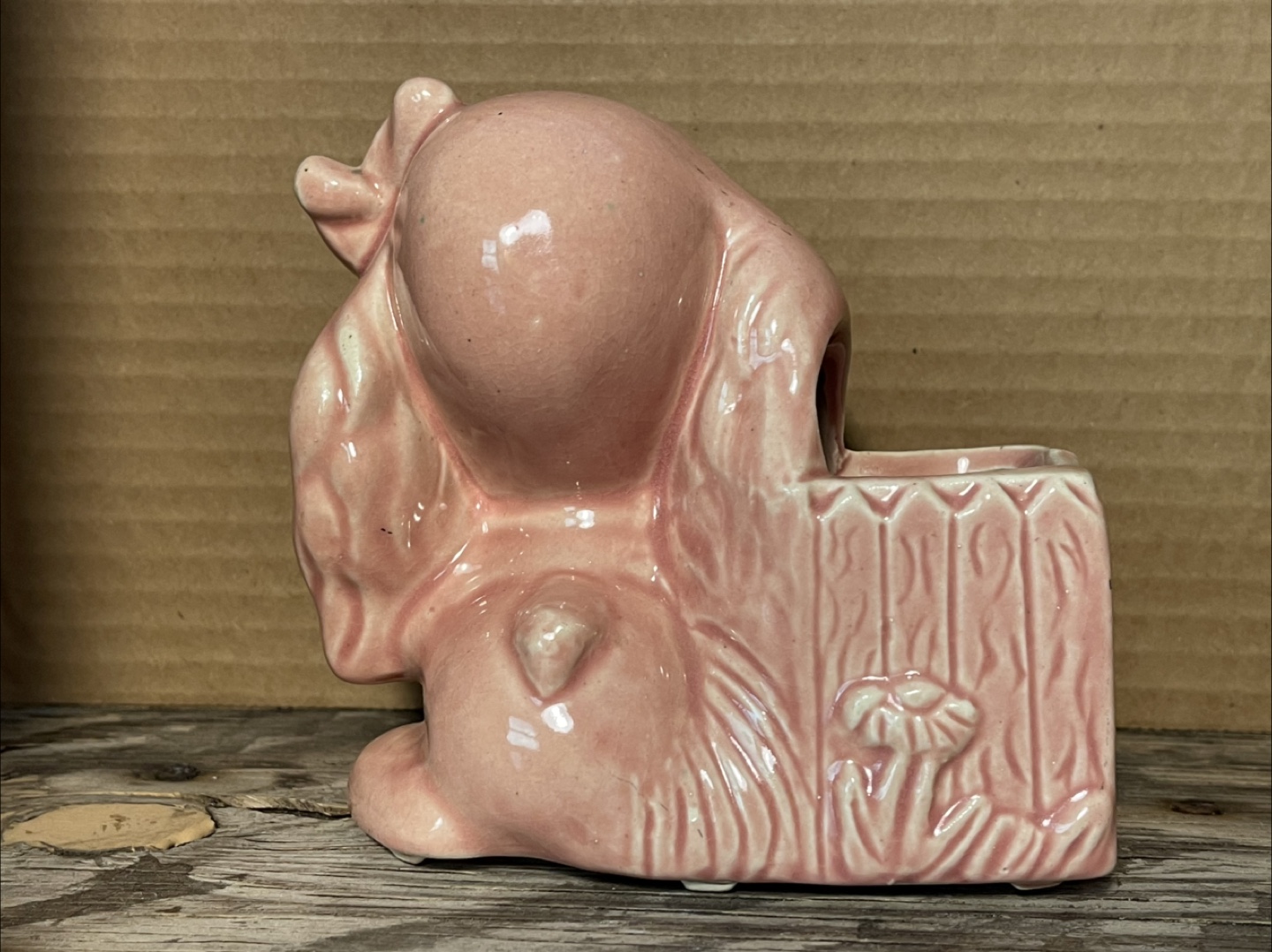 Vintage Pink Cocker Spaniel Planter - photo 2