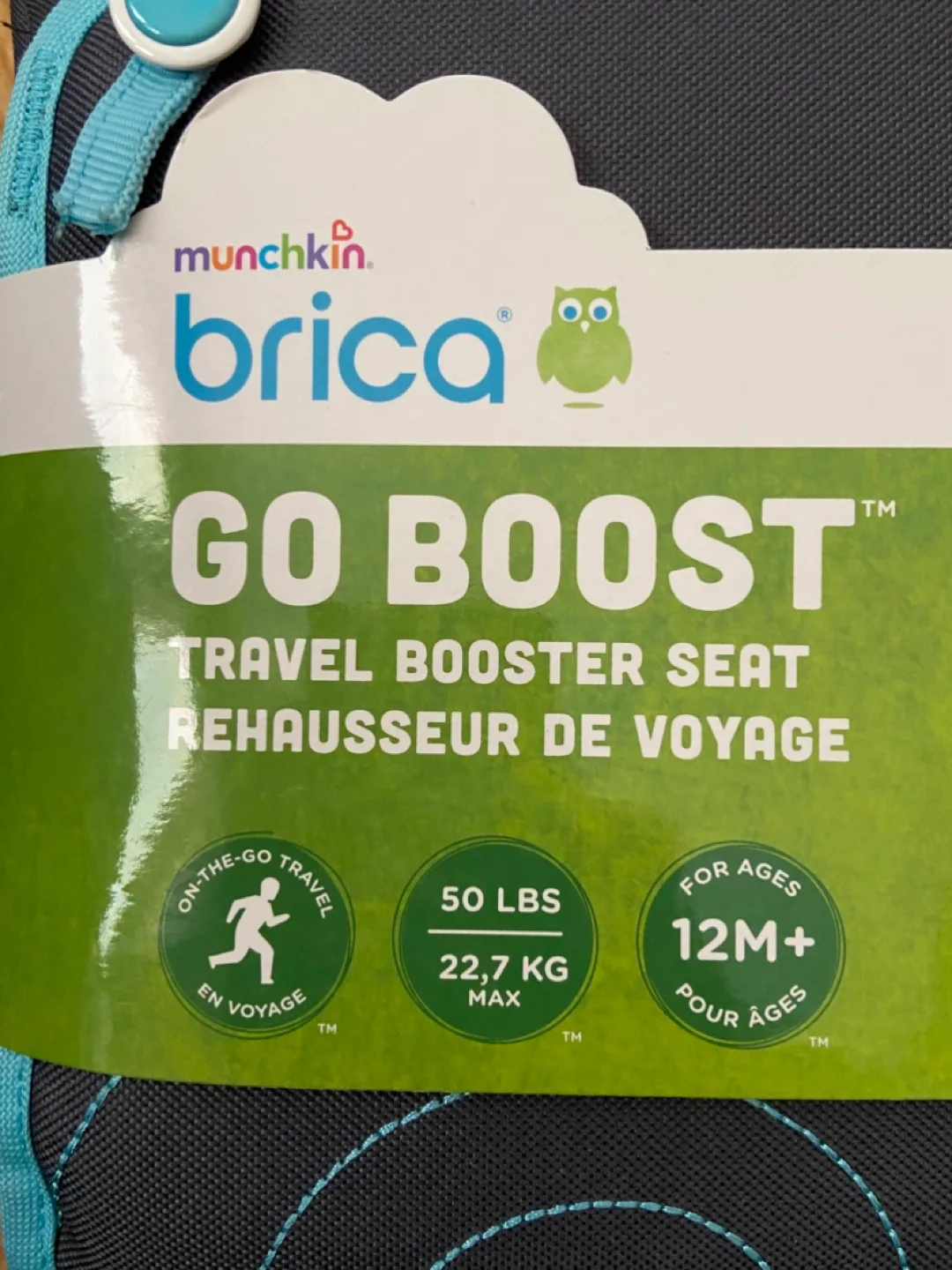 Munchkin Brica Go Boost Travel Booster Seat - Blue image indicator(2)