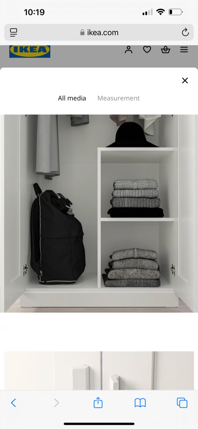 IKEA White Wardrobe Armoire - photo 3