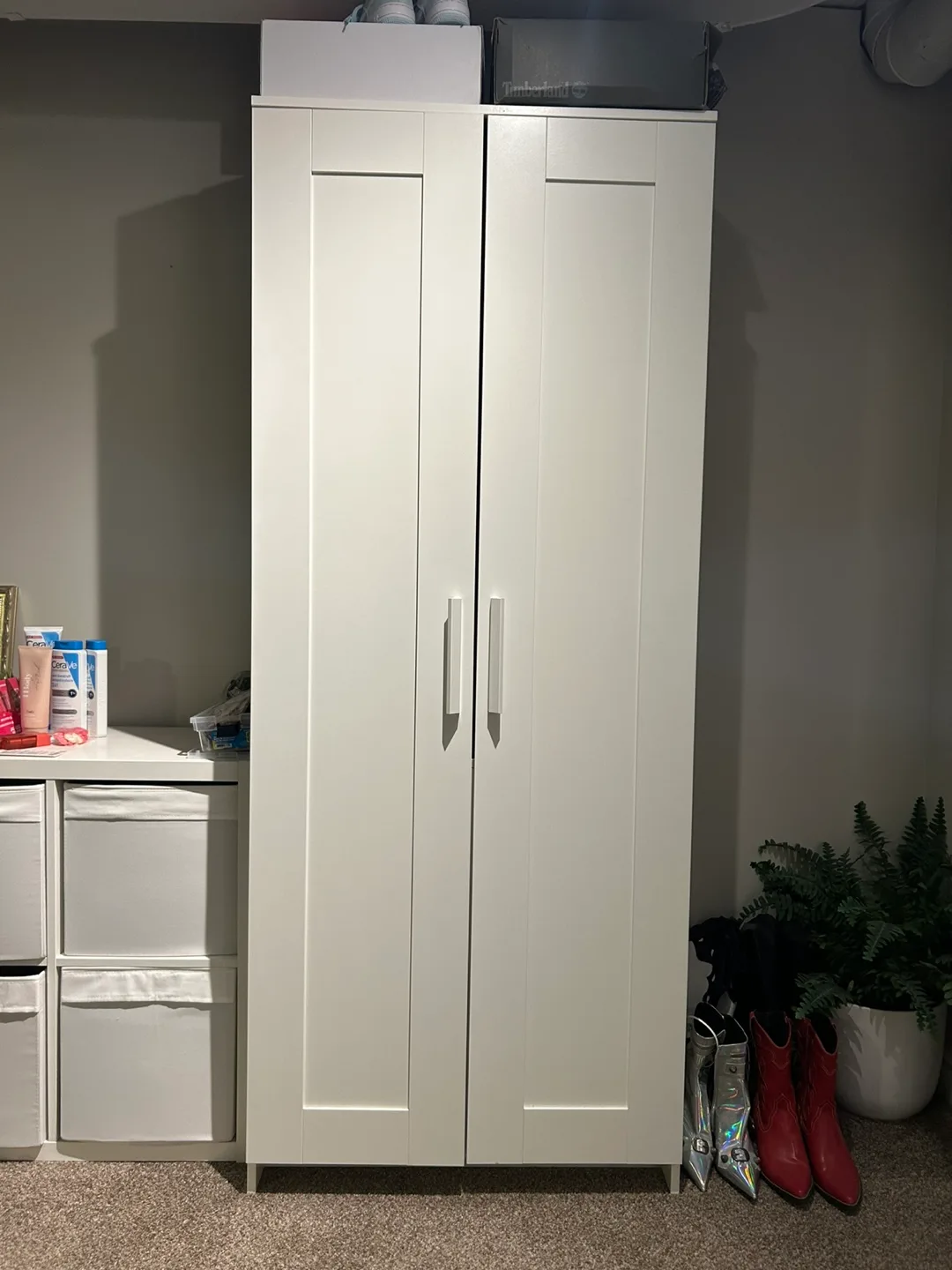 IKEA White Wardrobe Armoire thumbnail