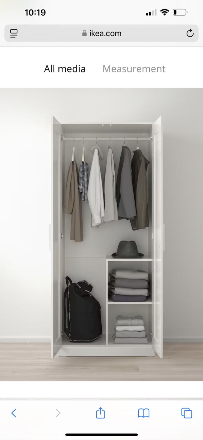 IKEA White Wardrobe Armoire - photo 4