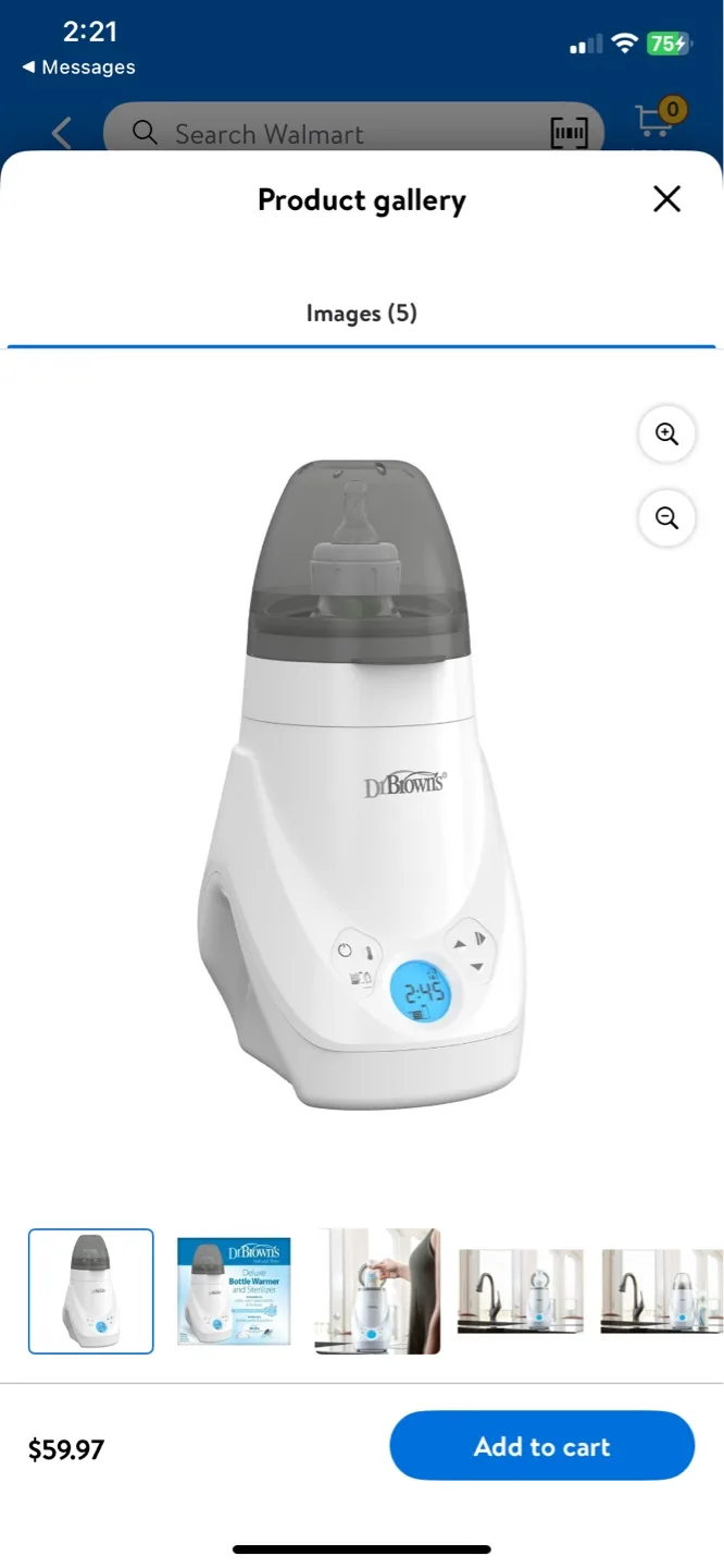 Dr Brown's Deluxe Bottle Warmer & Sterilizer image indicator(4)