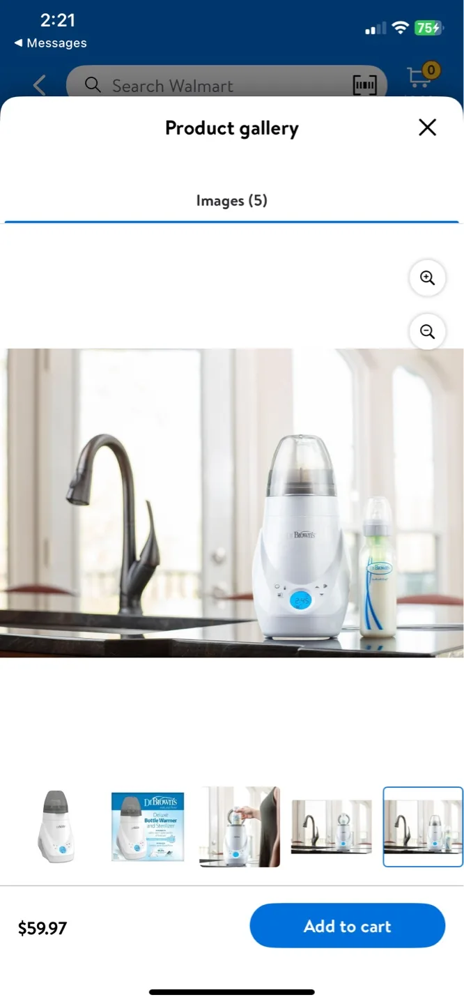 Dr Brown's Deluxe Bottle Warmer & Sterilizer image indicator(7)