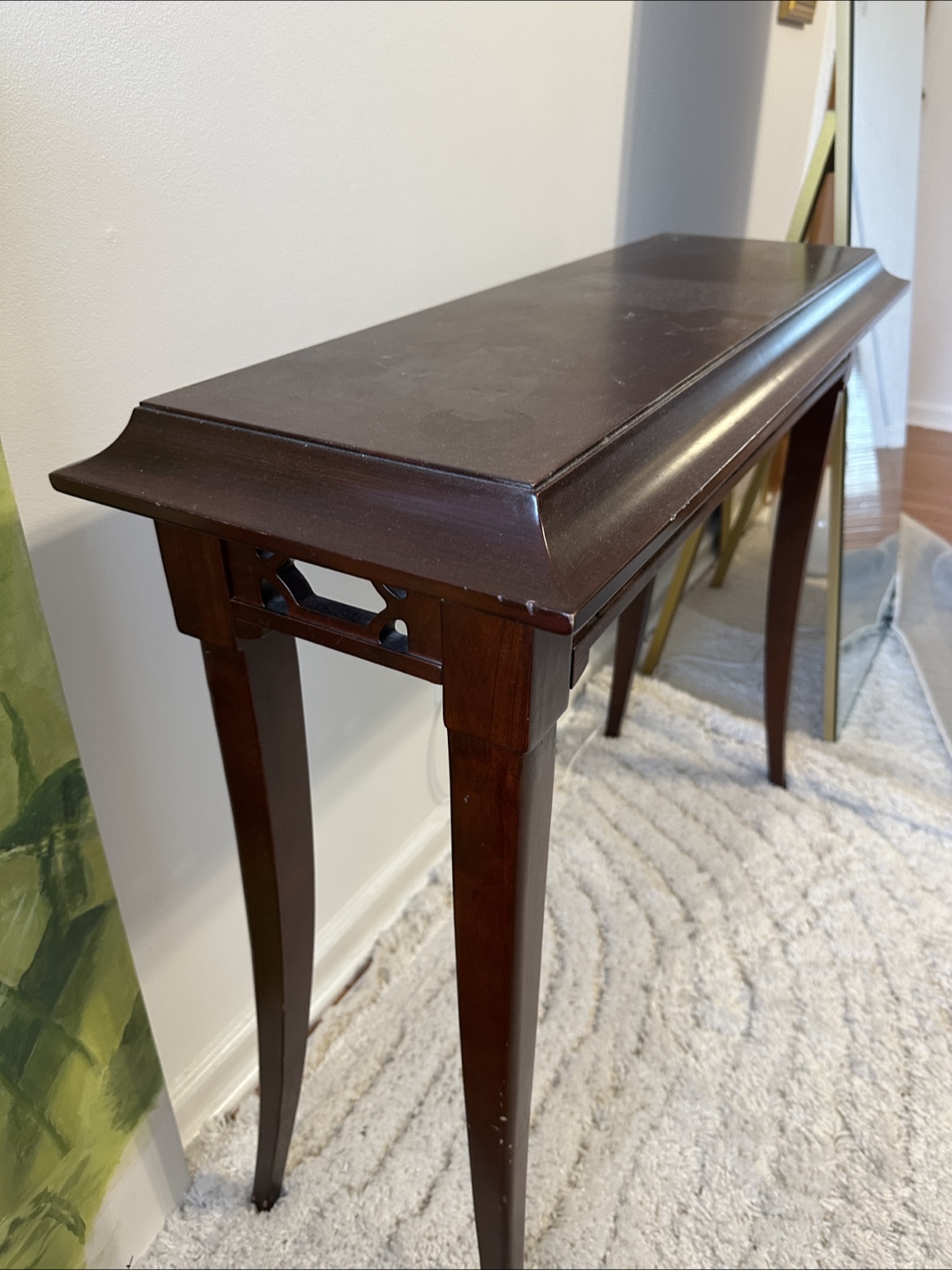 Red cypress wood table - photo 2