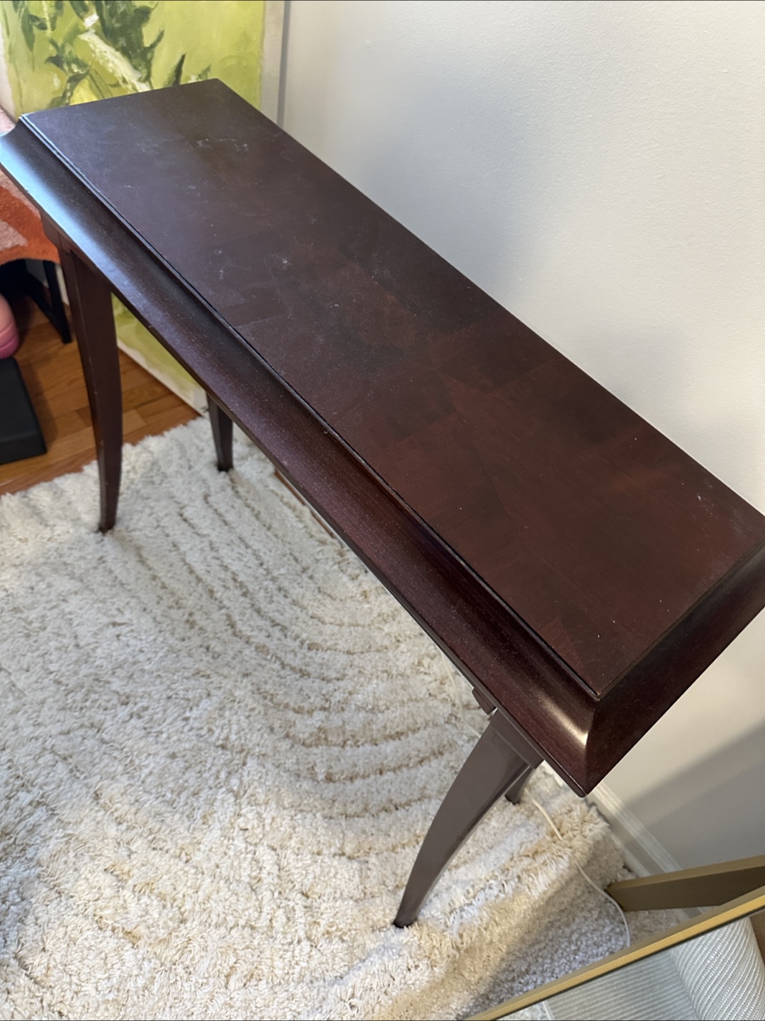 Red cypress wood table - photo 3