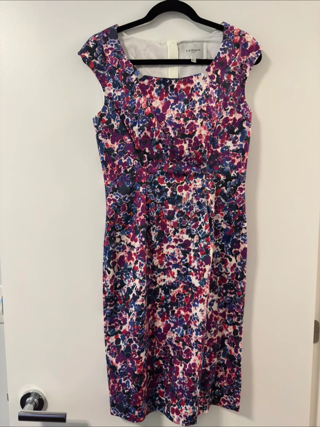 L.K.Bennett London Floral Knee-Length Dress - Size 8 thumbnail