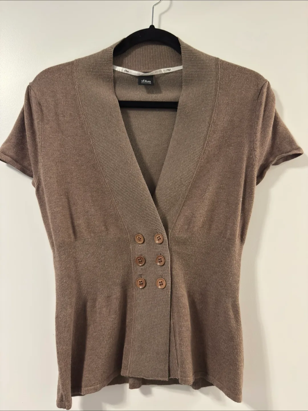 s.Oliver Selection Brown Knit Cardigan thumbnail