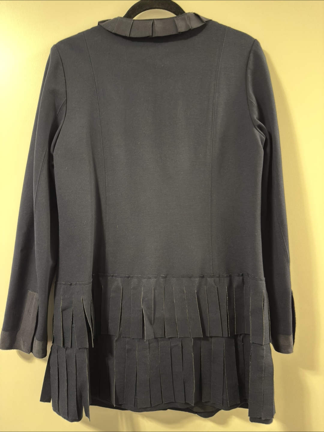 Steffen Schraut Navy Blue Jacket with Fringe Detail - photo 4
