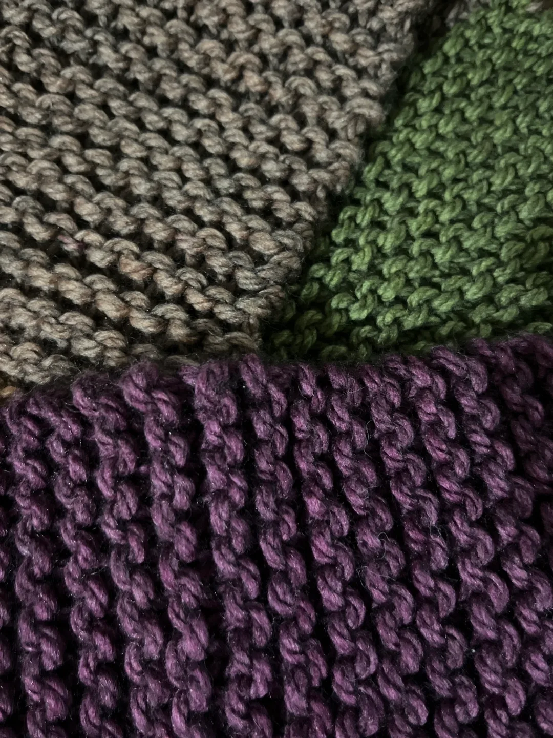 Hand-Knit Multicoloured Wool Scarf image indicator(2)