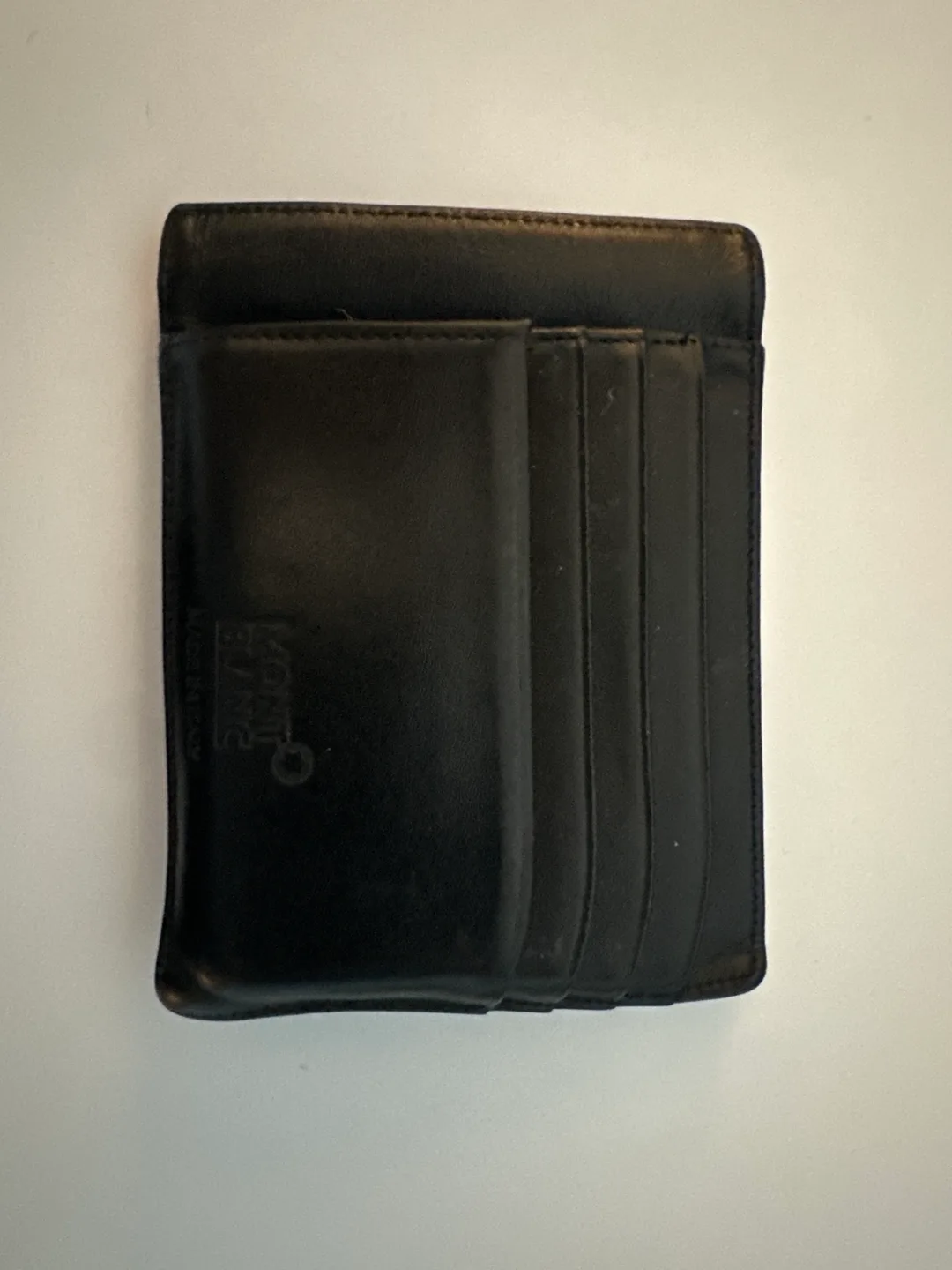Montblanc Black Leather Card Holder Wallet image indicator(2)