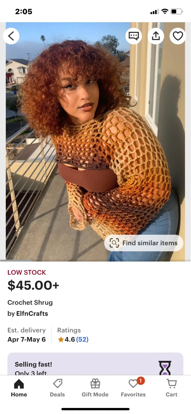 Hand-Crocheted Rainbow Stripe Bolero crop image indicator(4)