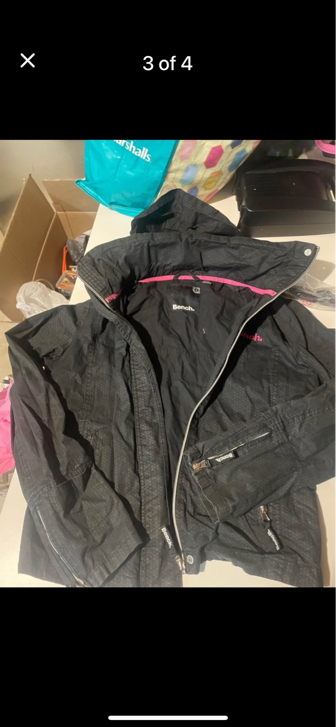 Bench Black Jacket Size Small