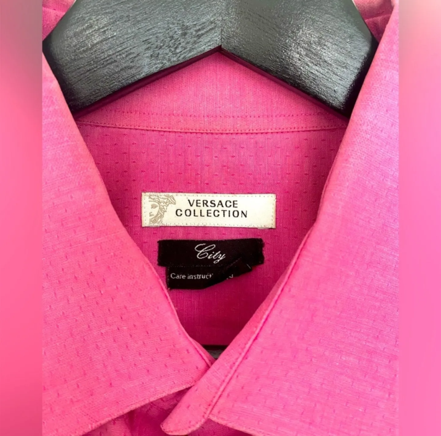 Versace Collection Pink Men's Dress Shirt image indicator(2)
