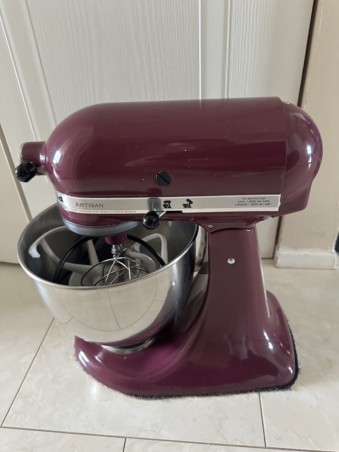 KitchenAid Artisan Stand Mixer - Deep Plum - photo 2