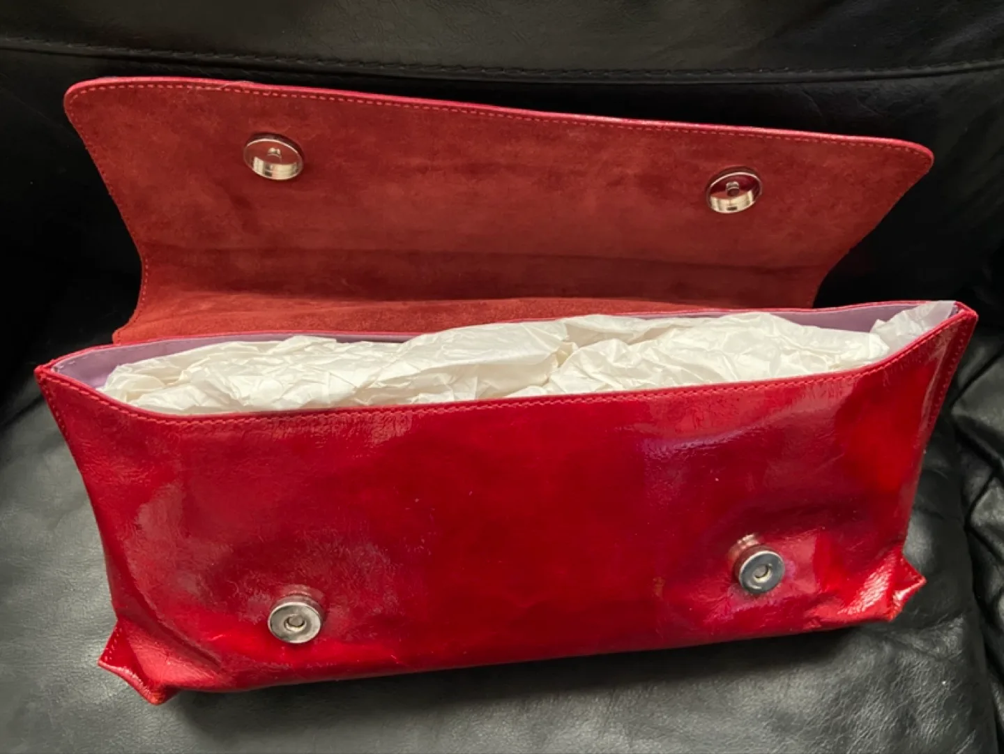 Coccinelle Red Leather Handbag & red wallet image indicator(2)