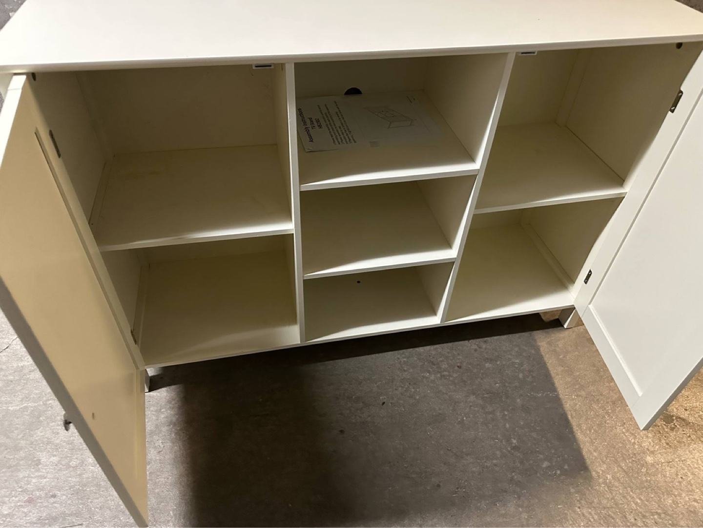 White Wooden Storage Cabinet - photo 2