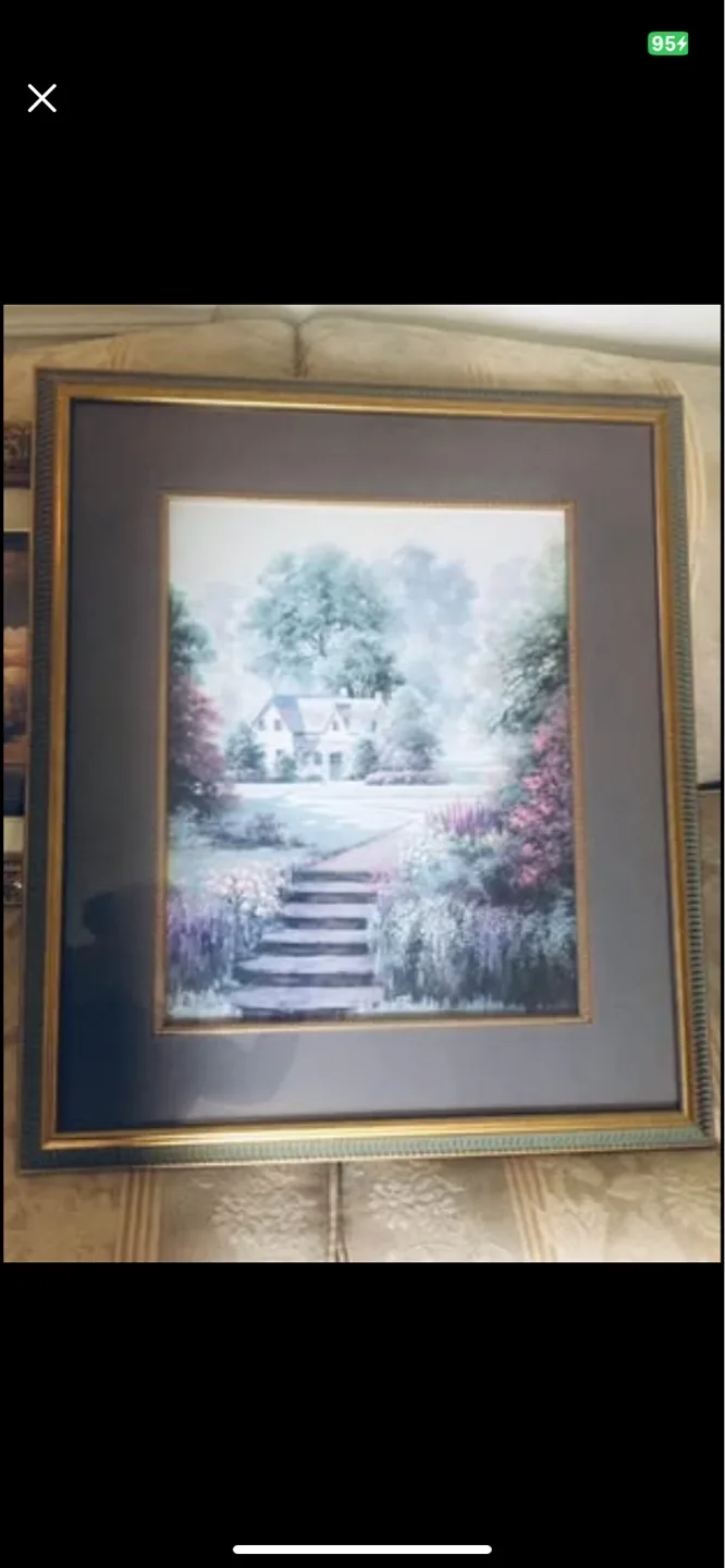 Framed Garden Cottage Print image indicator(4)
