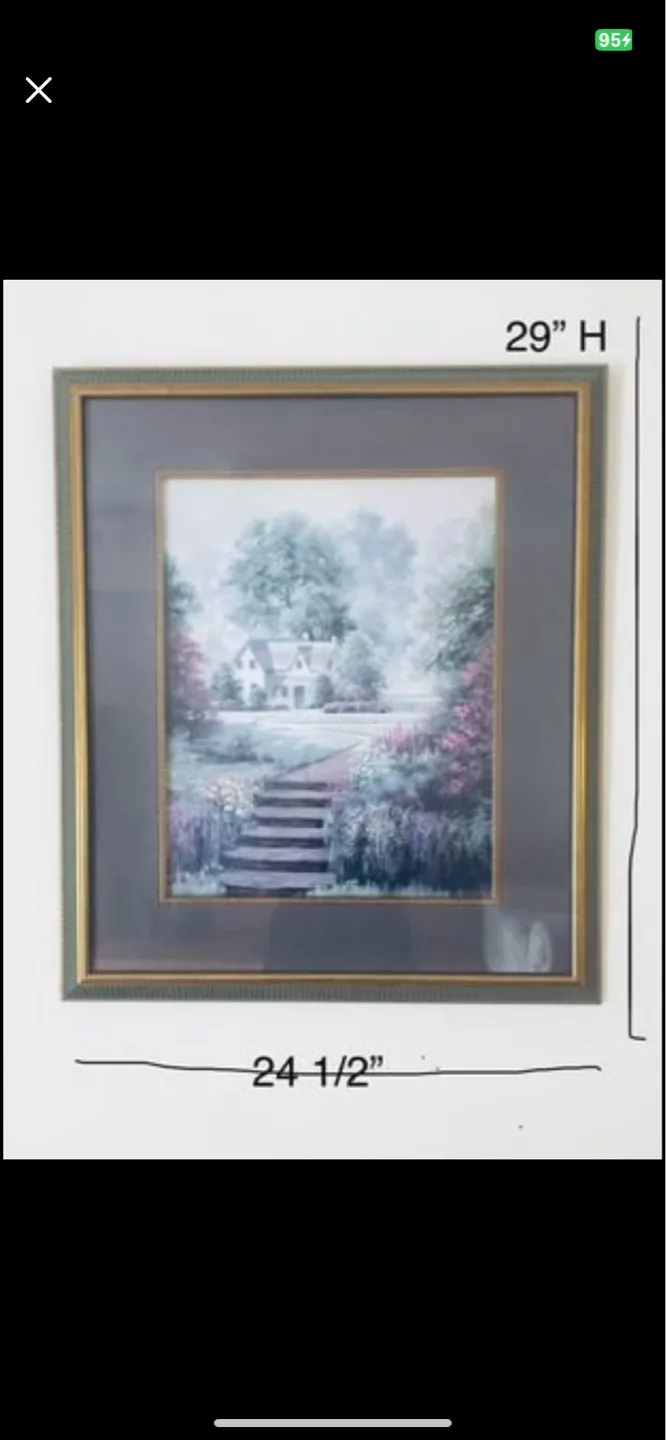 Framed Garden Cottage Print image indicator(3)