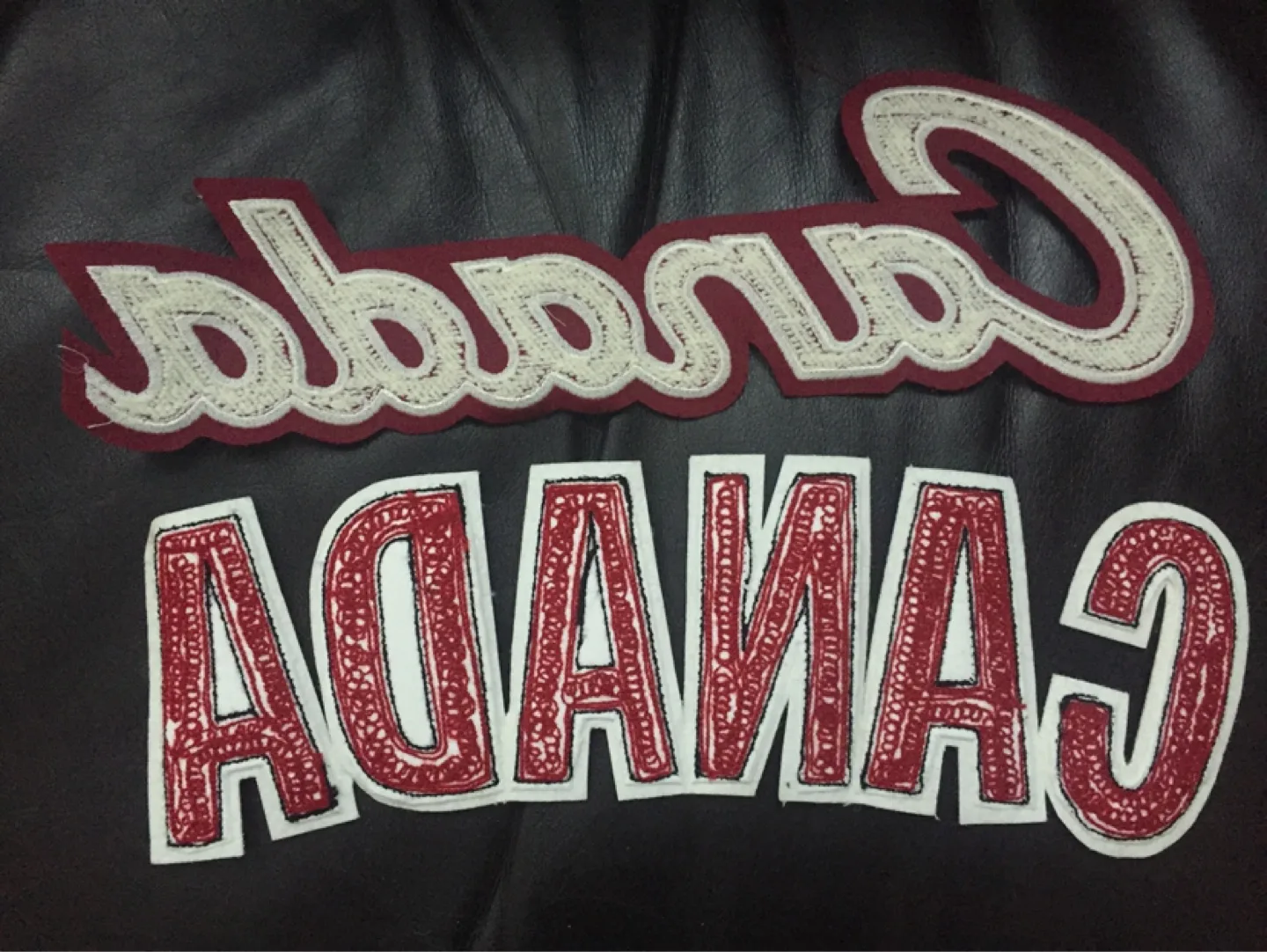 Two Canada Patches - Red and Cream image indicator(2)