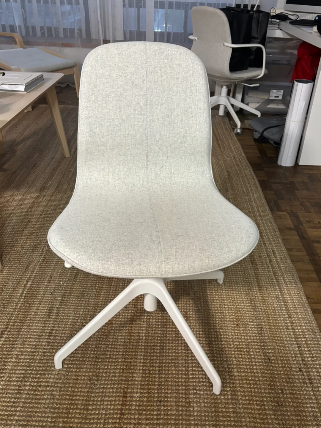 Moving Sale IKEA LÄNGFJÄLL Chair - Beige/White image indicator(2)