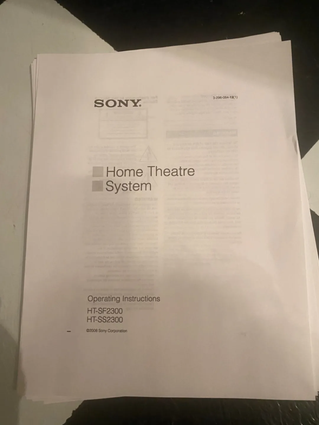 Sony home theatre image indicator(3)