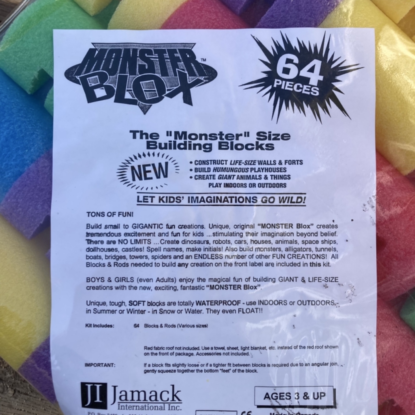 Two Sets of Monster Blox Building Blocks - 64 Pieces Each - photo 4