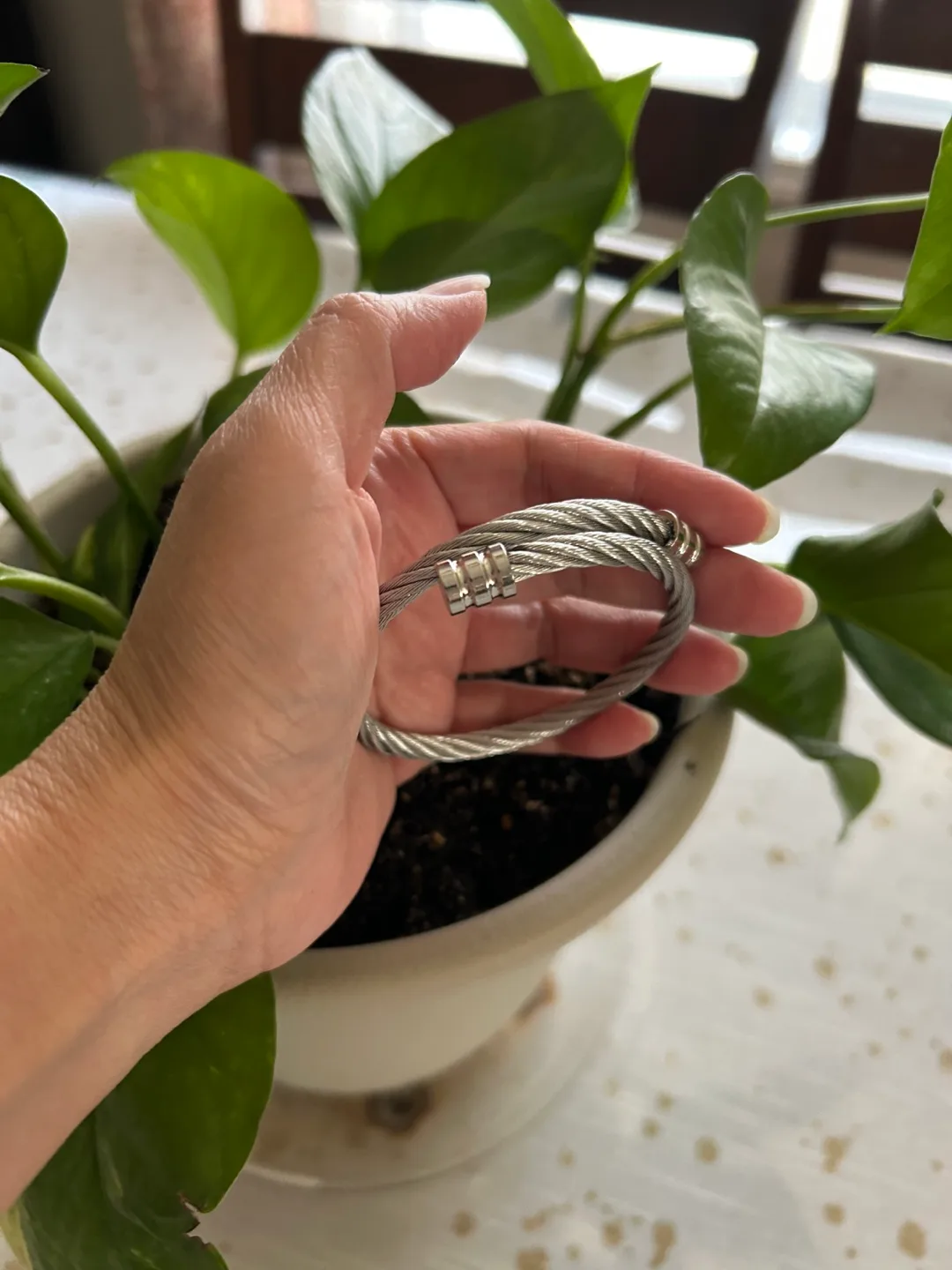 Silver Cable Bracelet