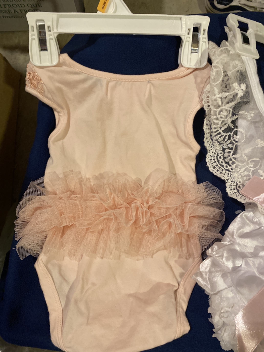 Baby Girl Bodysuit Set - Pink and White Lace - photo 3
