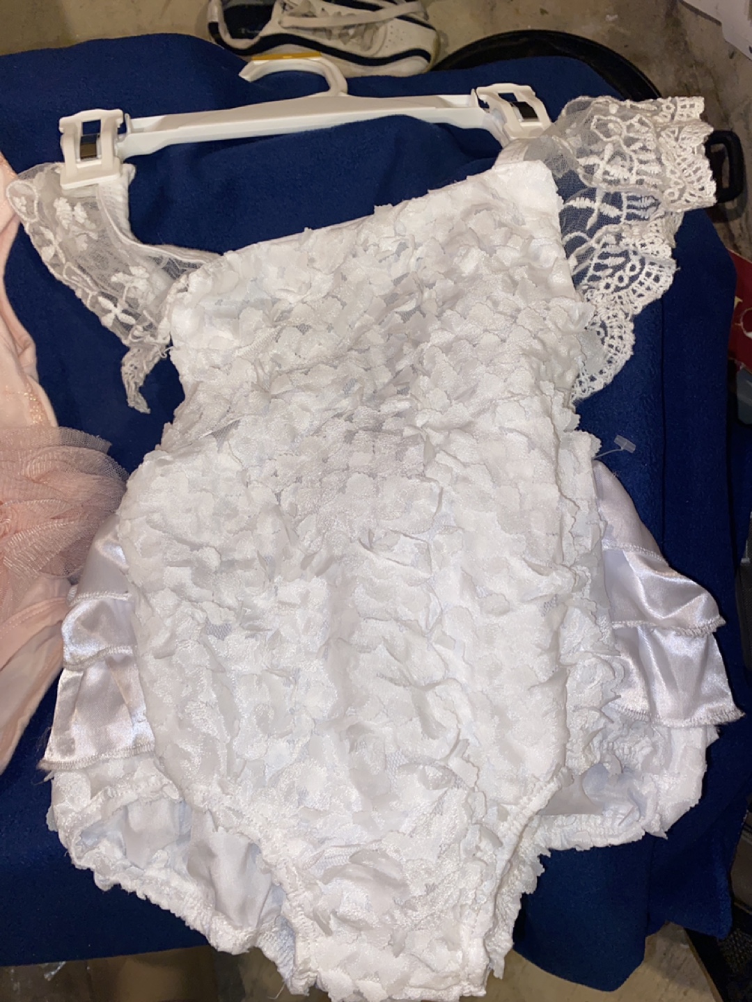 Baby Girl Bodysuit Set - Pink and White Lace - photo 2