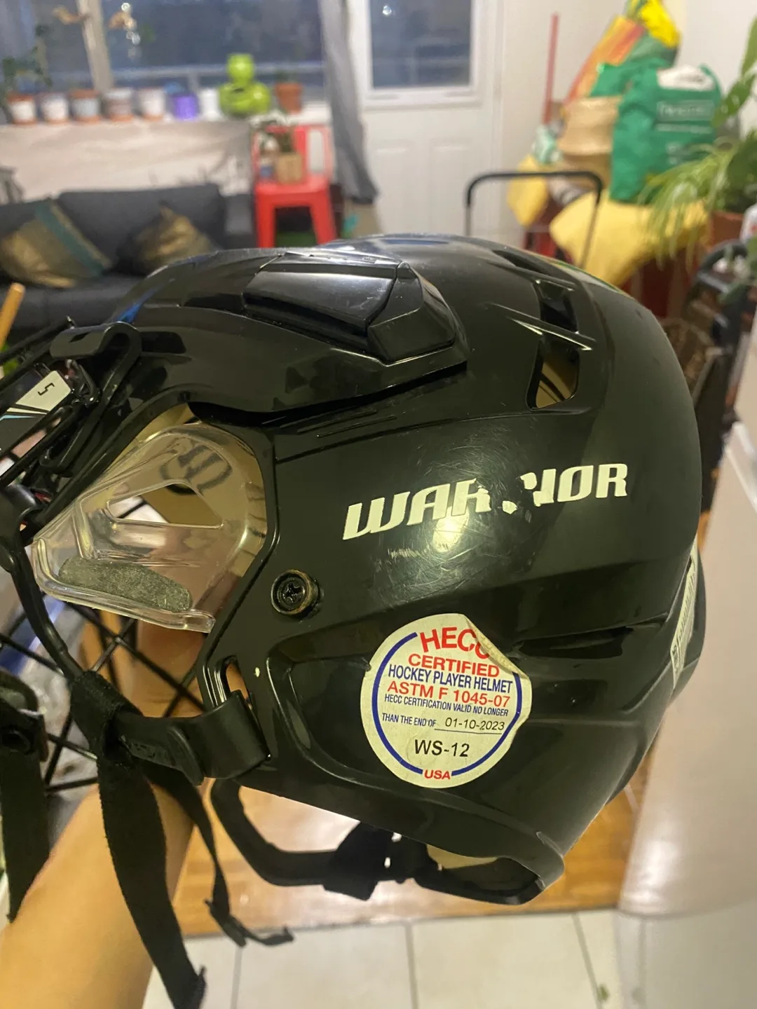 Warrior Hockey Helmet with Cage image indicator(3)