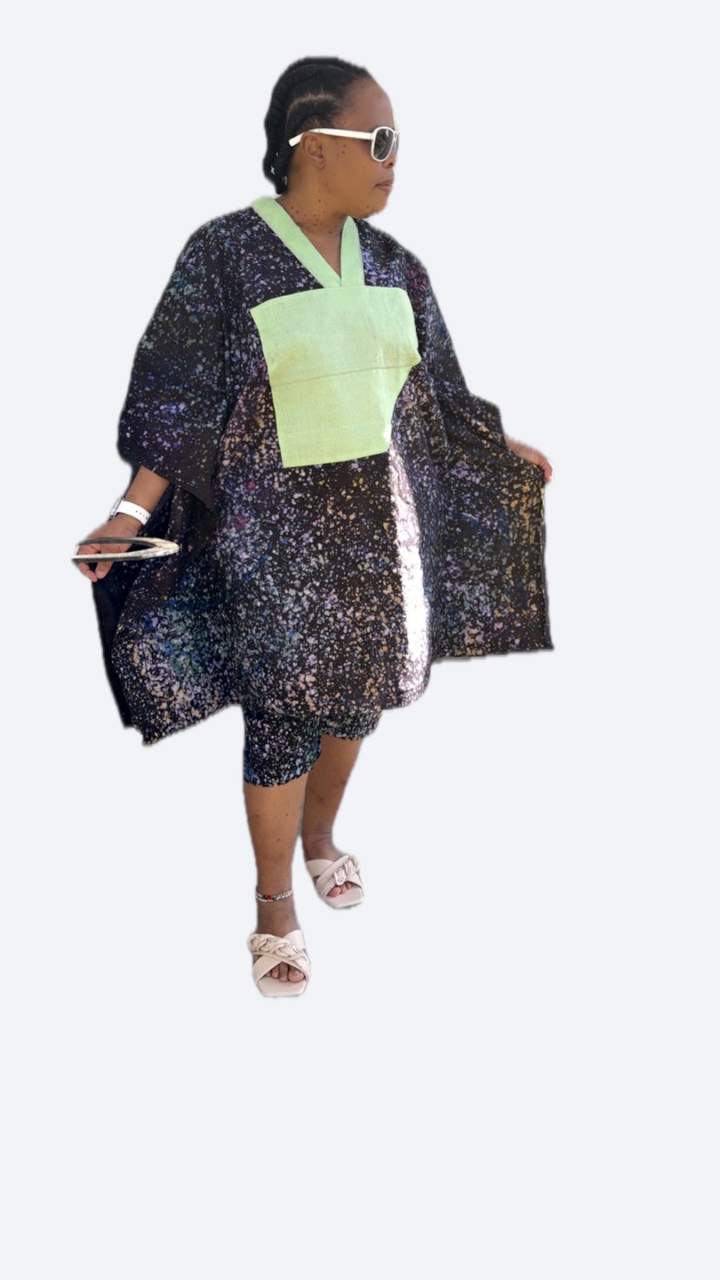 Batik Print Two-Piece Outfit