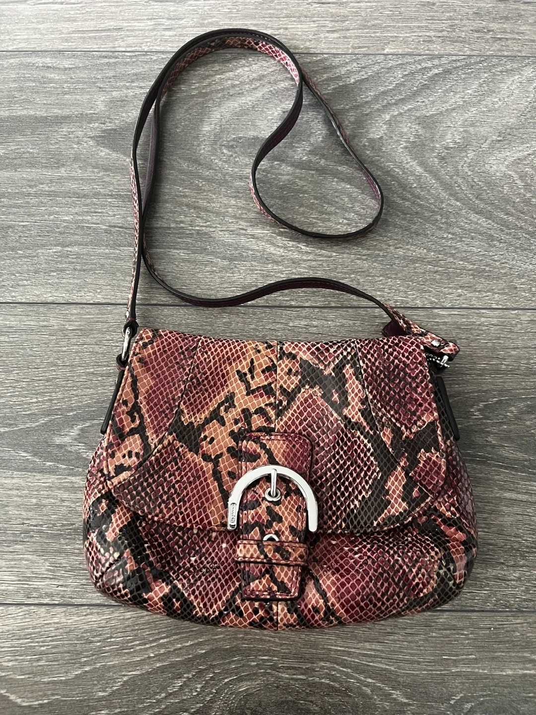 Coach Snakeprint Crossbody Bag thumbnail