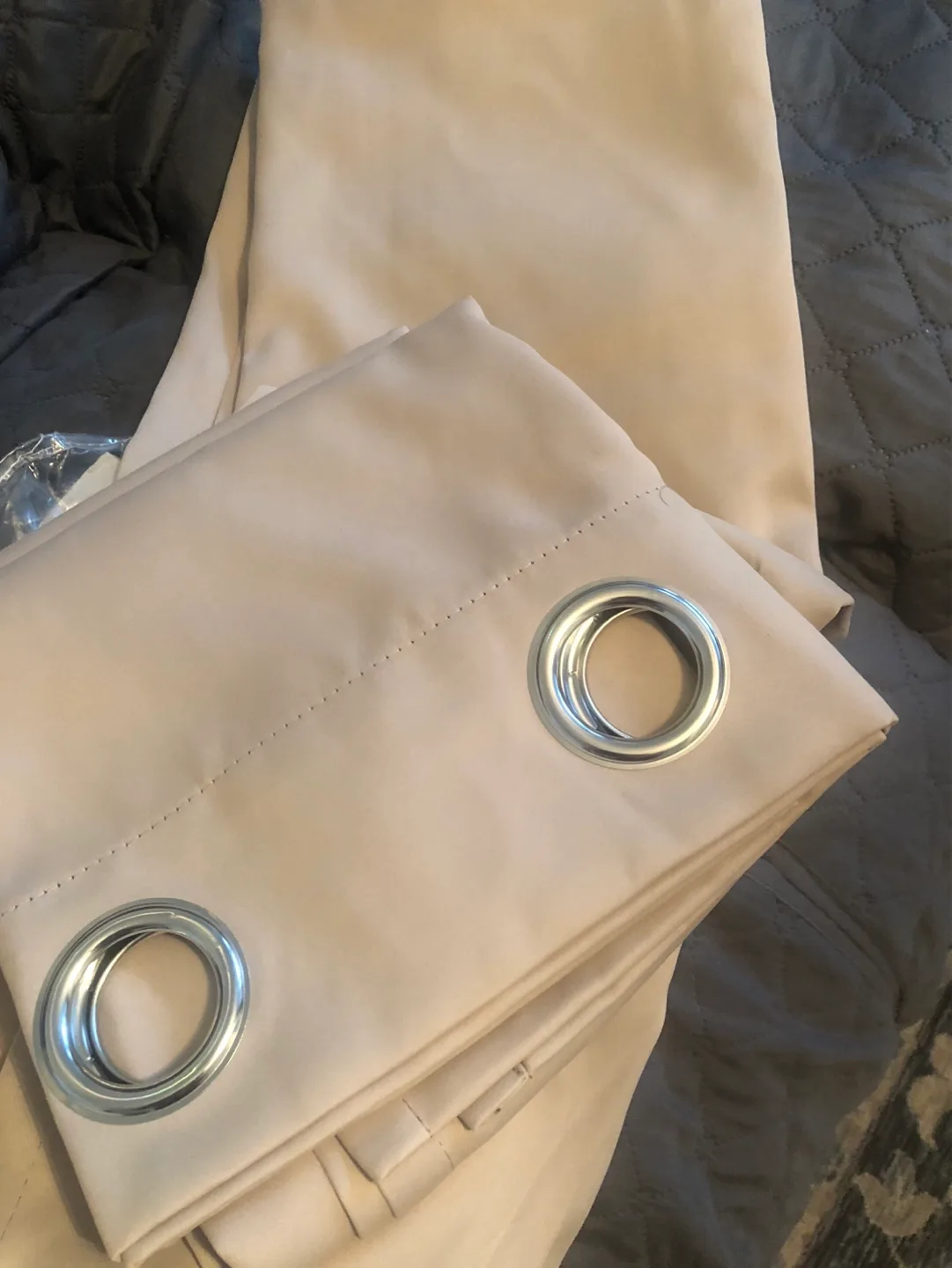 Deconovo Room Darkening Curtain Panels - 52"W x 84"L - White image indicator(6)