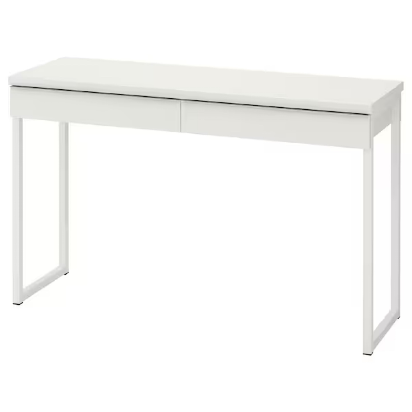 IKEA BESTÅ BURs Desk & Mobile File Cabinet - White