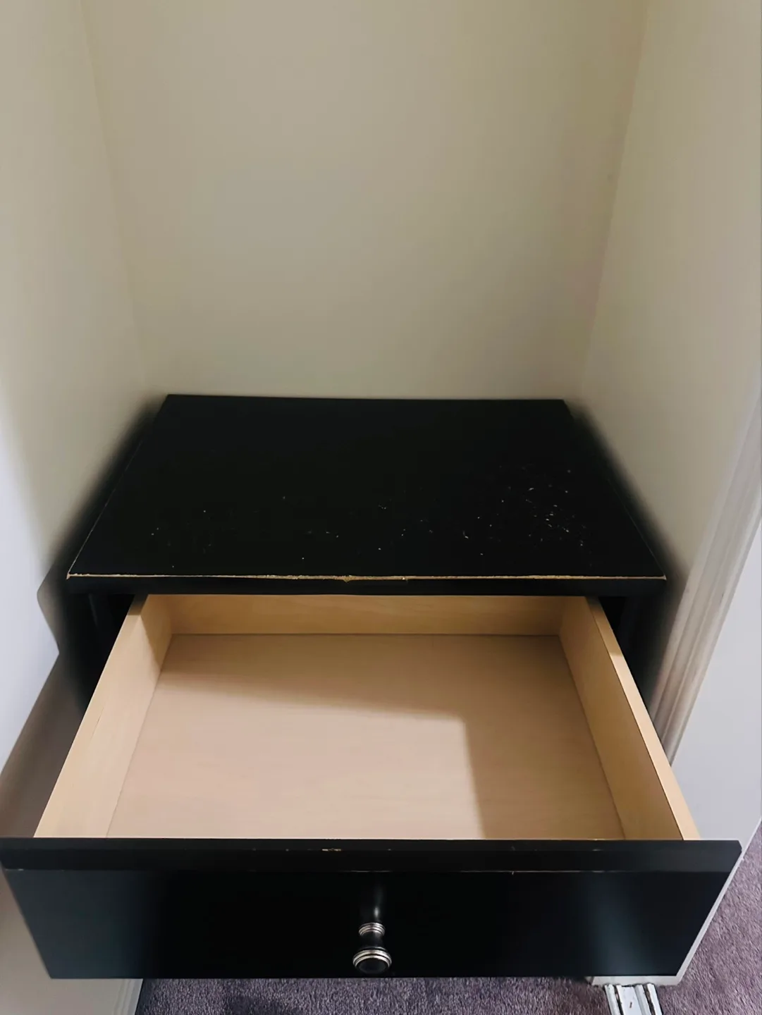 Dark Brown One-Drawer Nightstand image indicator(3)