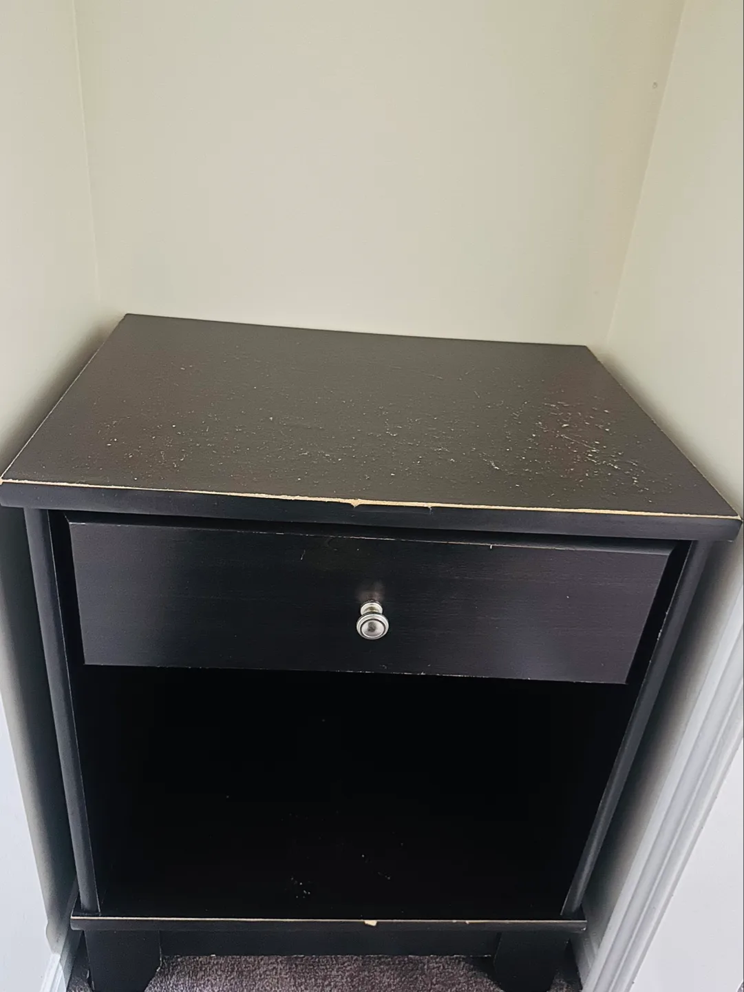 Dark Brown One-Drawer Nightstand image indicator(2)