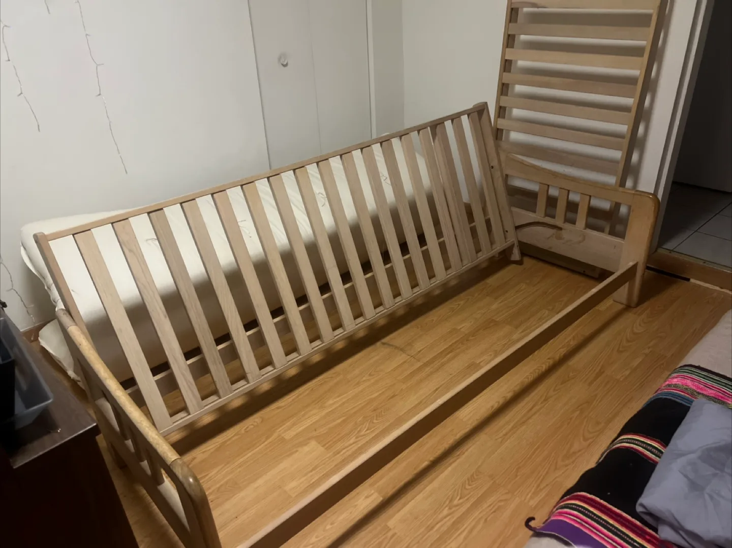 Free Futon Sofa-Bed w/ woodden frame 💚 image indicator(5)