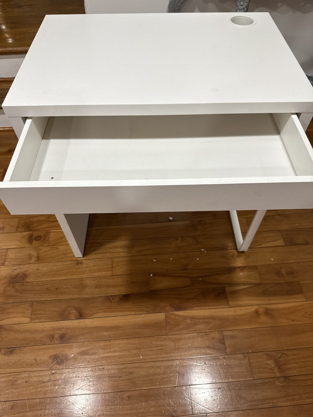 White Desk with Drawer