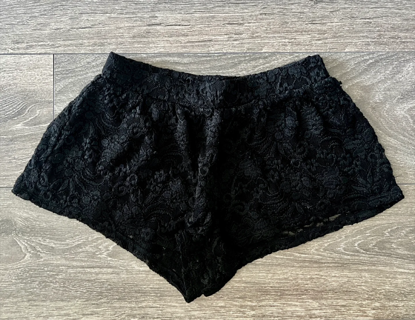 Black Lace Shorts - Size XS thumbnail