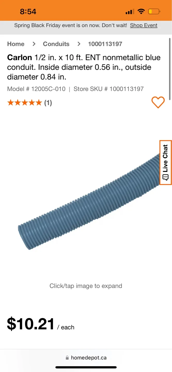 Electrical Nonmetallic Tubing - 1/2 inch x 10 feet image indicator(3)