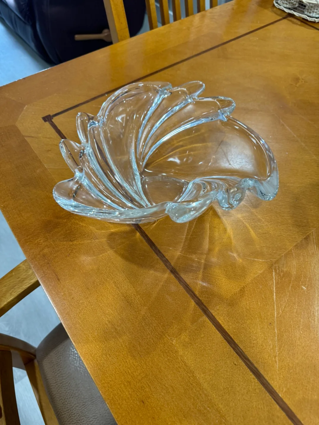Elegant Crystal Glass Bowl