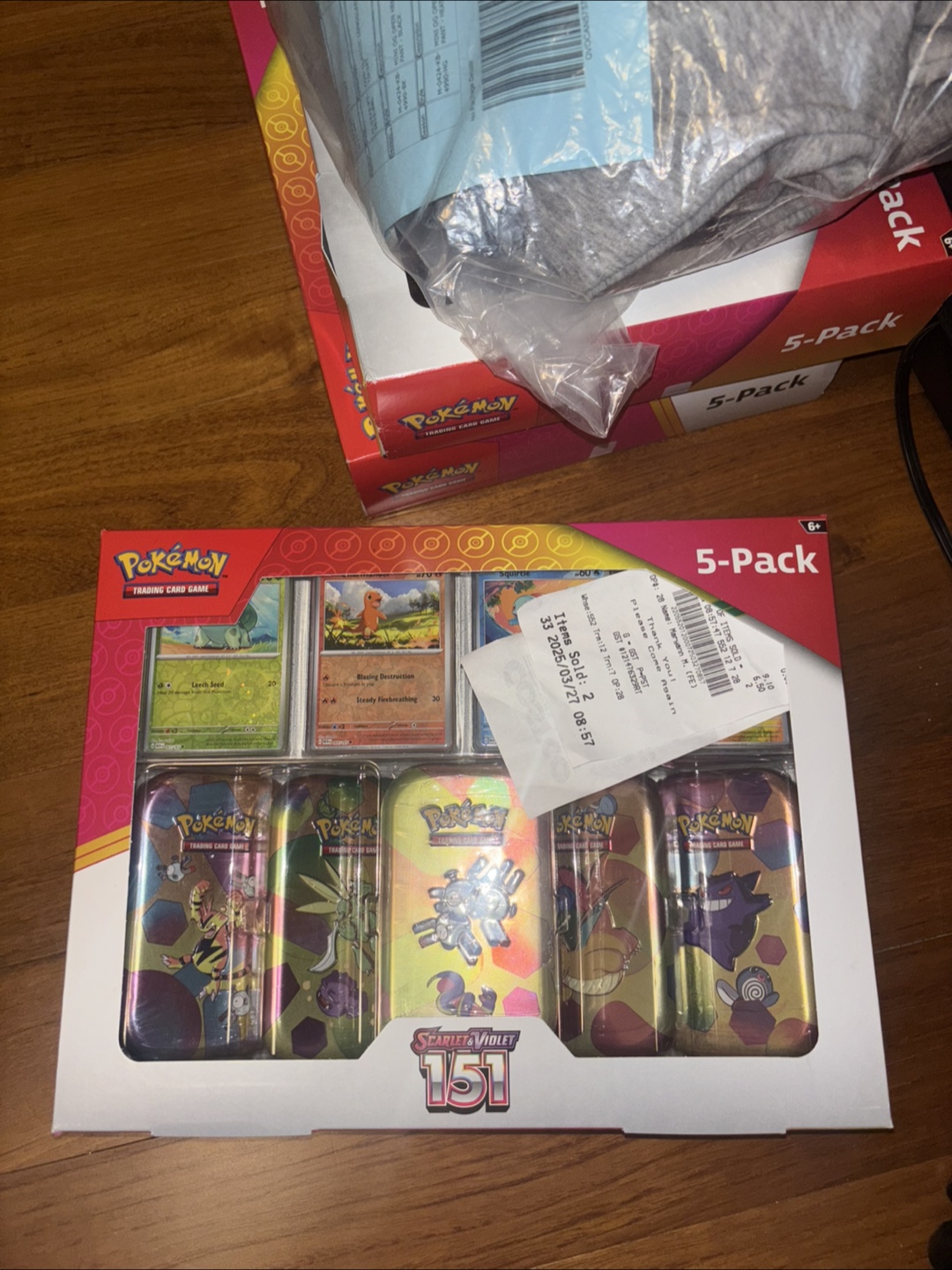 Pokemon Scarlet & Violet 151 Tin Set - 5-Pack Booster Box