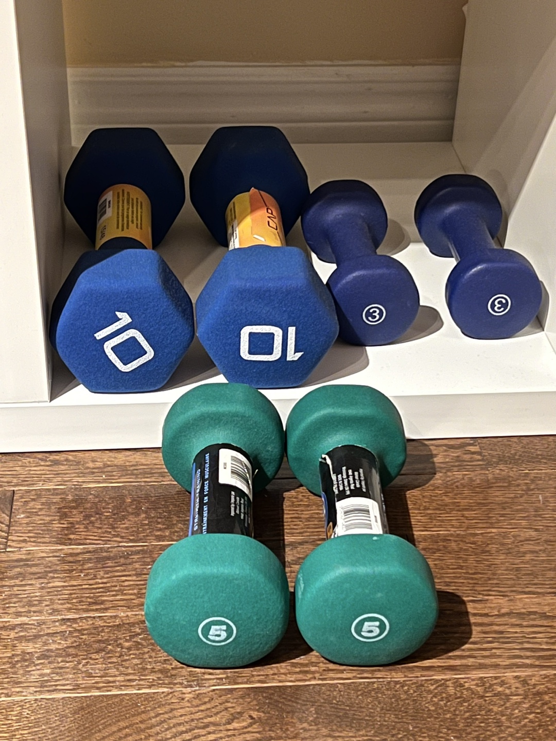 Neoprene Dumbbells - 3, 5, and 10 lb