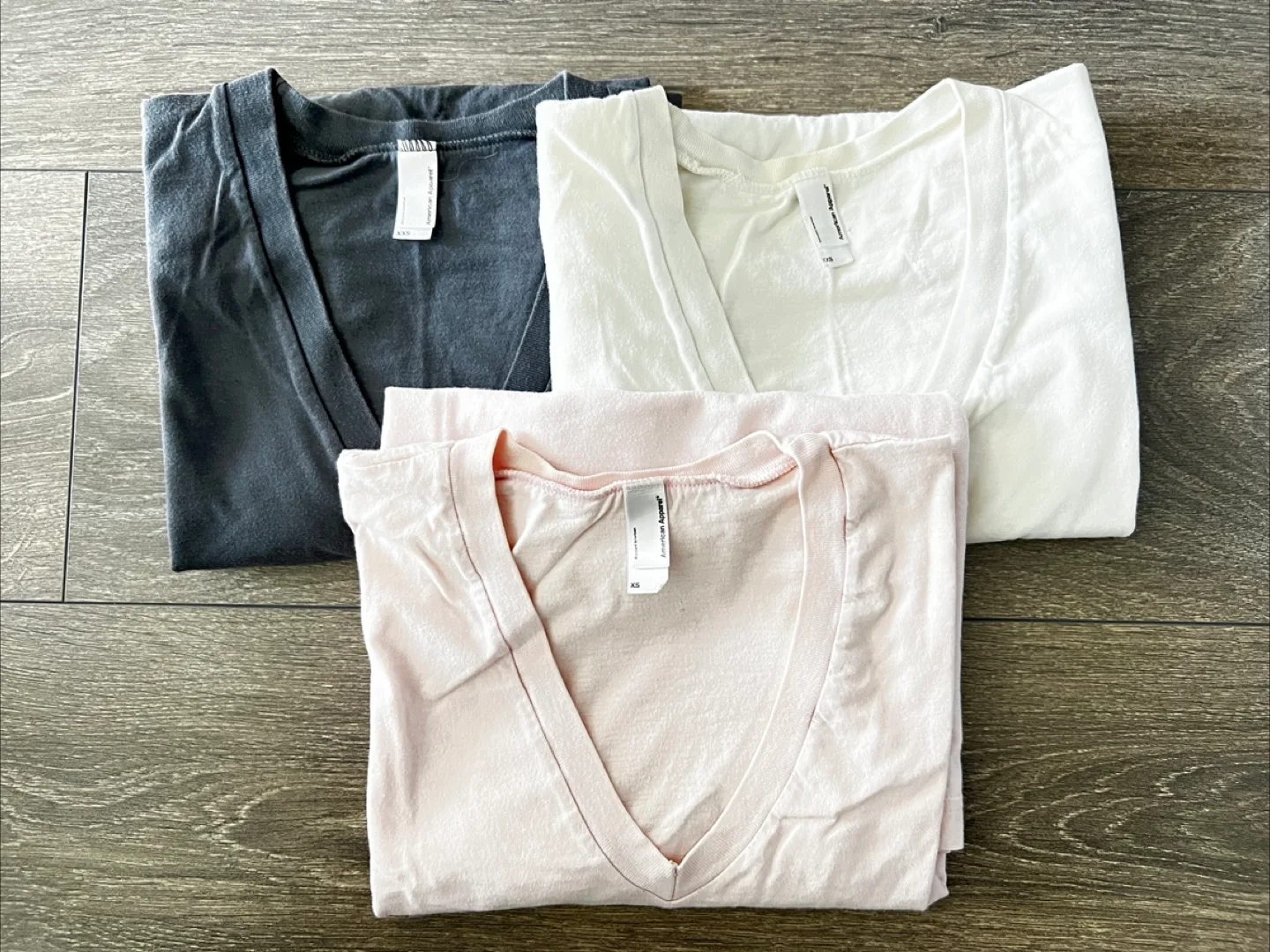 Three V-Neck T-Shirts - Assorted Colors thumbnail