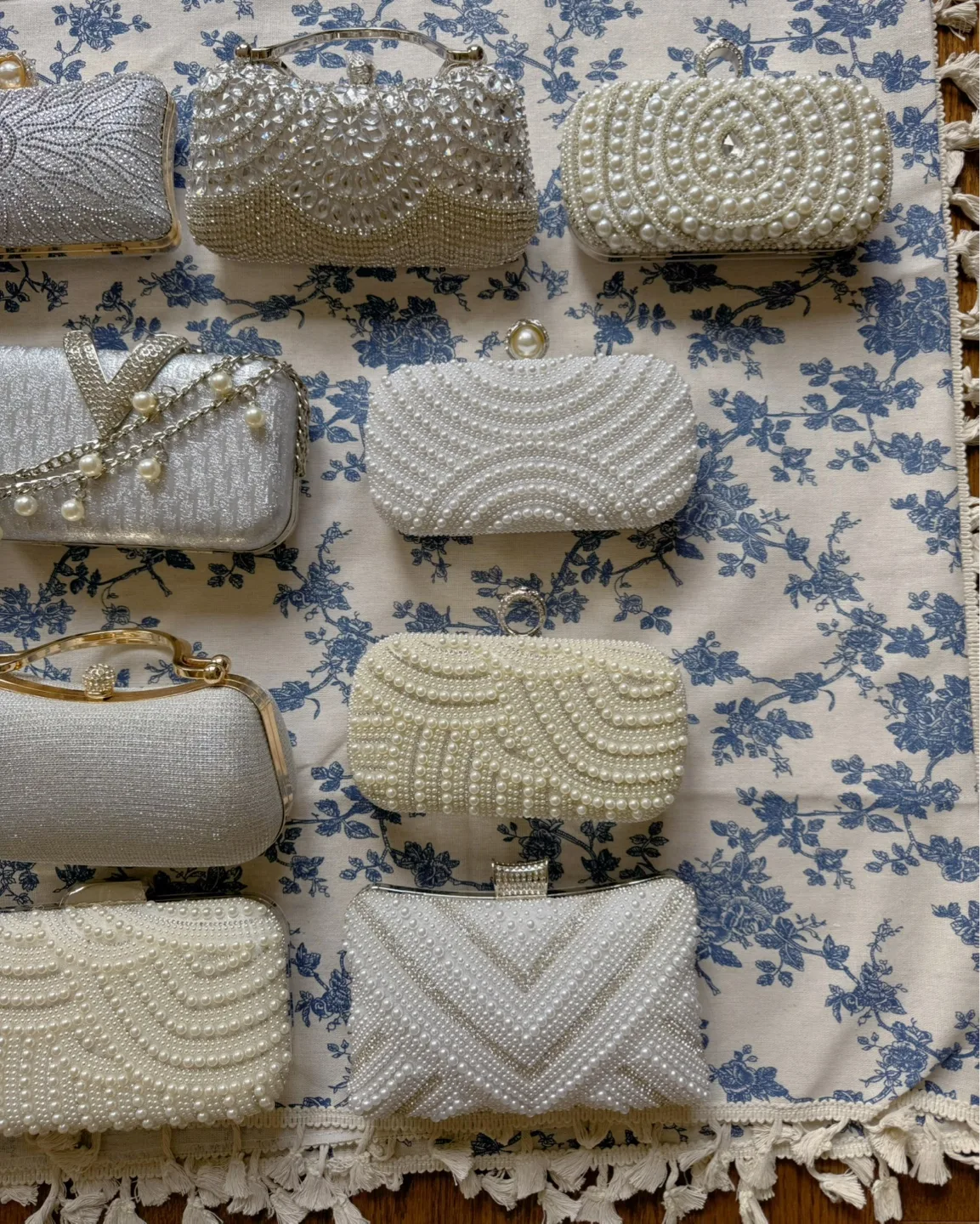 Elegant Evening Clutches - Silver & Pearl image indicator(2)