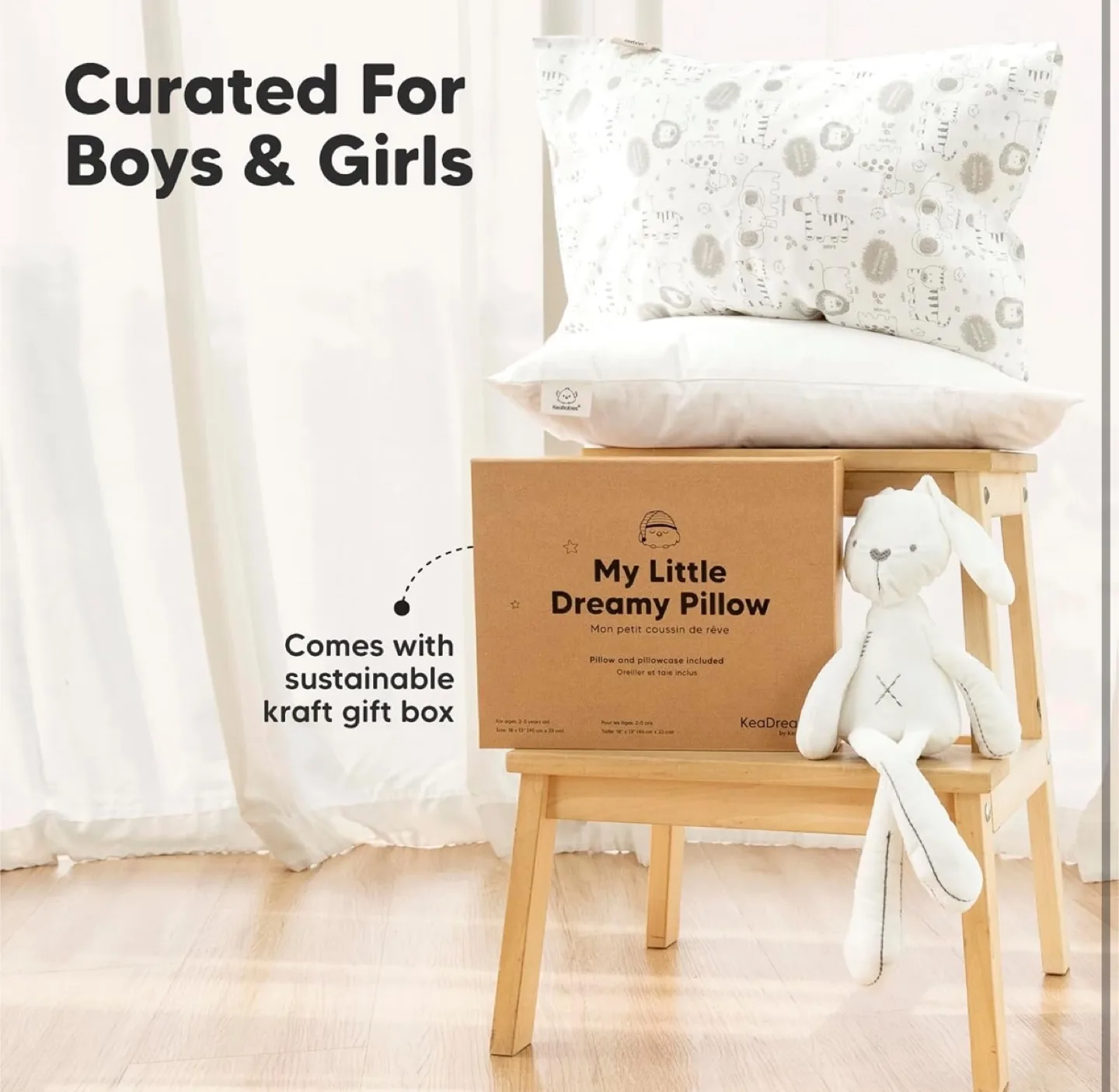 KeaBabies My Little Dreamy Pillow – Fox Print image indicator(3)