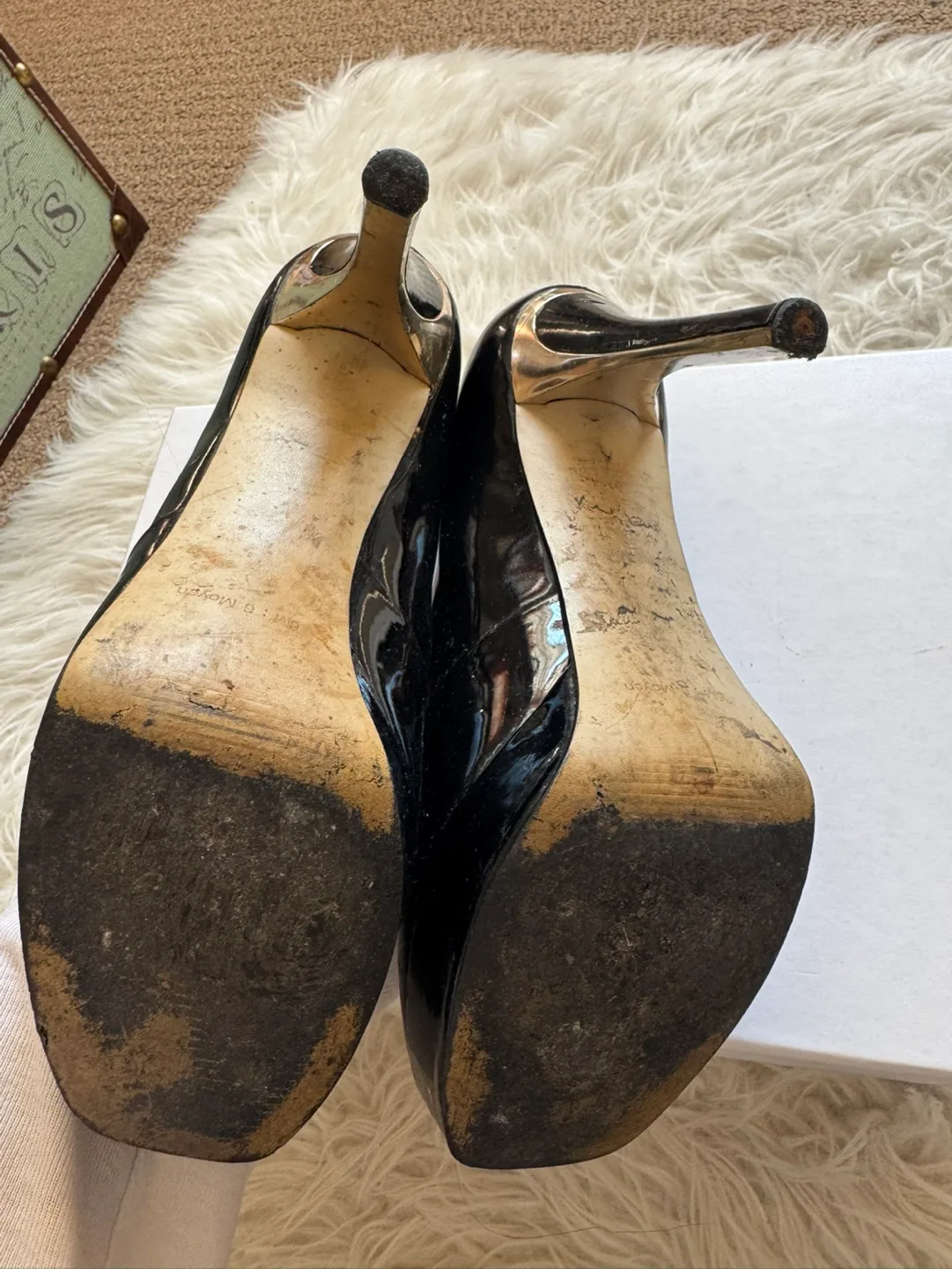 Guess Black Patent Leather Platform Heels image indicator(6)