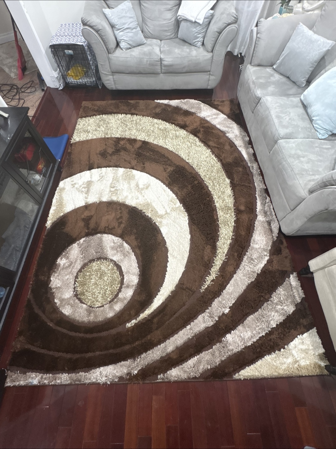 Istanbul Shaggy Rug - Brown and Beige - photo 2