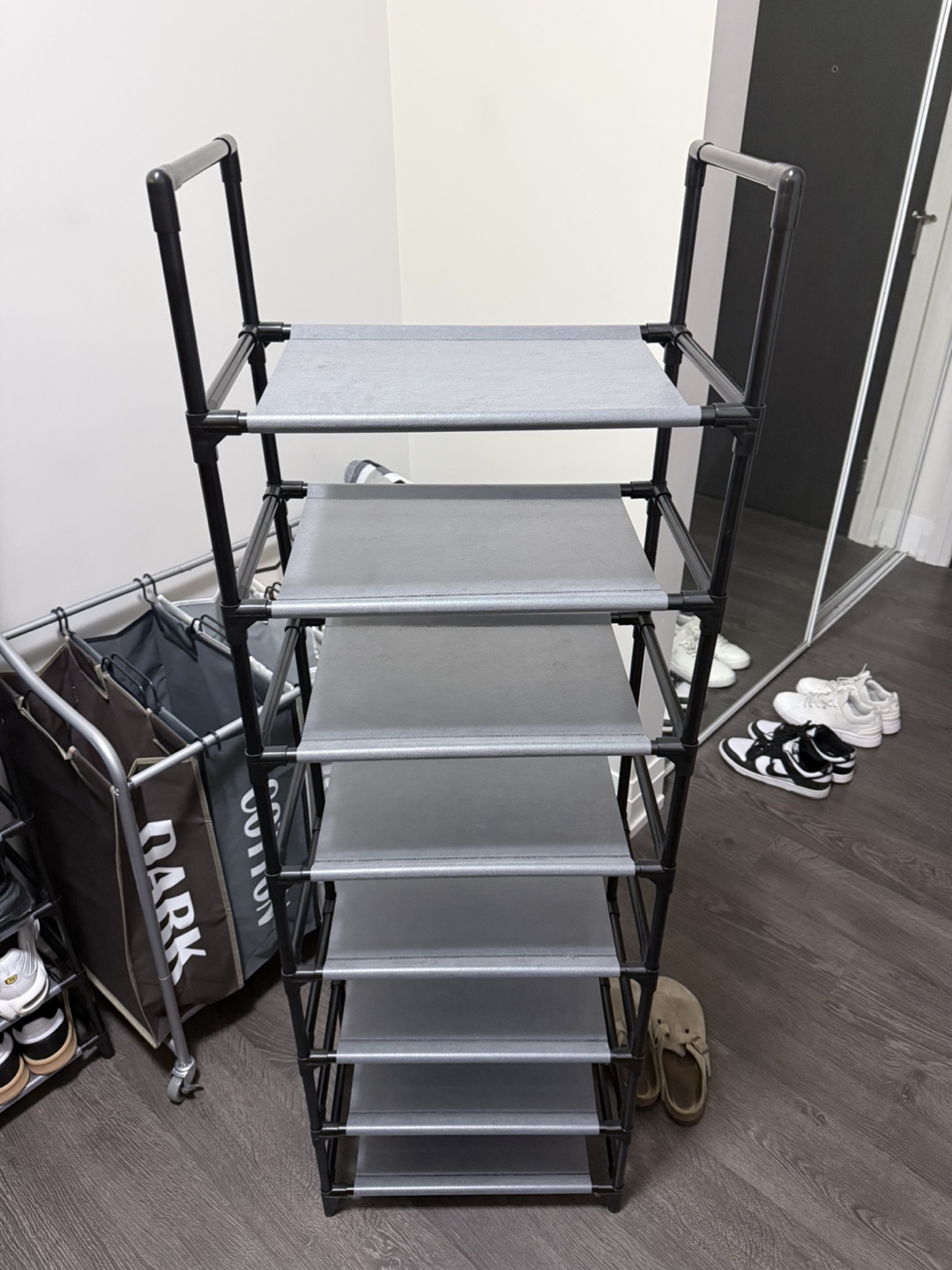 SONGMICS 9-Tier Shoe Rack Organizer, Grey - photo 4
